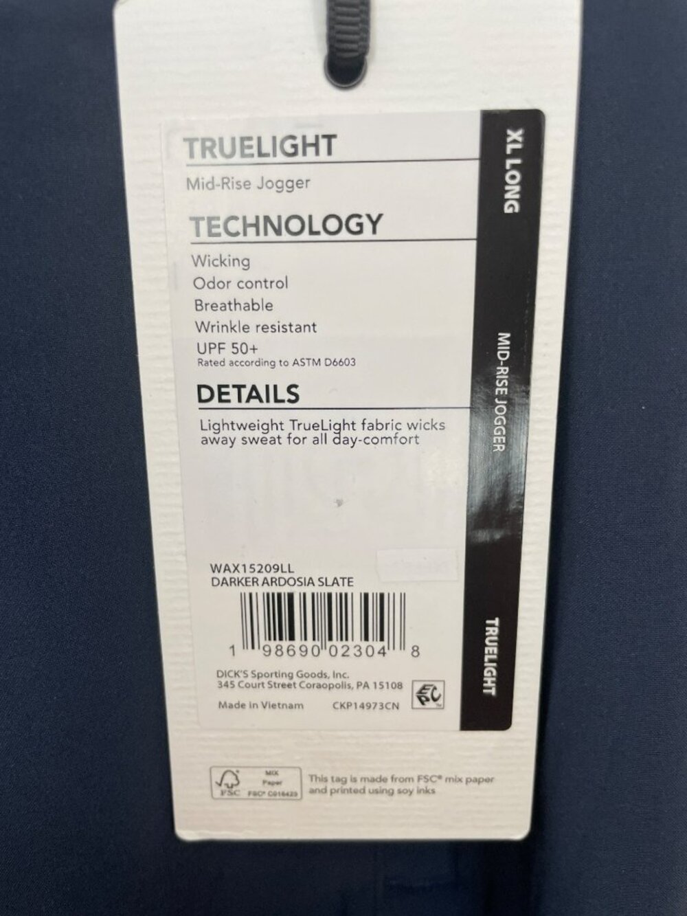 Calia Truelight Mid-Rise Jogger Pants Ardosia Slate Women's Size XL Long $98NWT - Picture 4 of 9